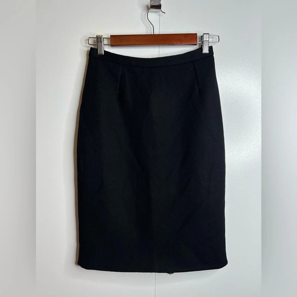 Dolce & Gabbana - Black Pencil Skirt with Leopard lining - size IT 38/ US 2 - Picture 1 of 15